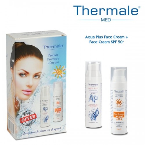 THERMALE PROMO AQUA PLUS FACE CREAM 75ml & SUNSCREEN FACE CREAM SPF 50+ 75ml