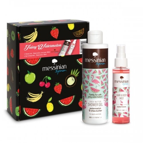 MESSINIAN SPA PROMO JUICY WATERMELON HAIR & BODY MIST 100ml & SHOWER GEL 300ml