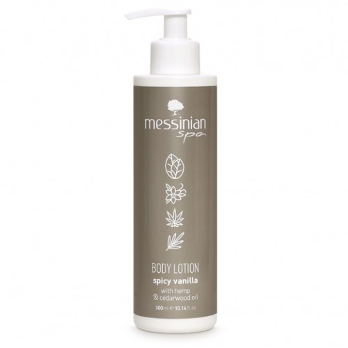 MESSINIAN SPA PROMO SPICY VANILLA (UNISEX) BODY LOTION 300ml & HAIR & BODY MIST 100ml (UNISEX)