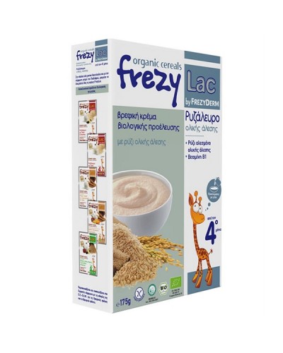 FREZYLAC BIO CEREAL ΒΡΕΦΙΚΗ ΚΡΕΜΑ ΡΥΖΑΛΕΥΡΟ ΟΛΙΚΗΣ ΑΛΕΣΗΣ ΑΠΟ ΤΟΝ 4ο ΜΗΝΑ 175g