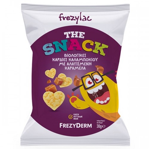 FREZYLAC THE SNACK ΚΑΕΔΙΕΣ ΚΑΛΑΜΠΟΚΙΟΥ ΜΕ ΑΛΑΤΙΣΜΕΝΗ ΚΑΡΑΜΕΛΑ 30g