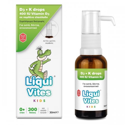 VICAN LIQUI VITES KIDS D3 + K DROPS 30ml