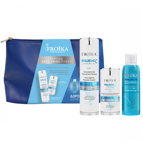 FROIKA PROMO HYALURONIC C MICRO CREAM 50ml & EYE CREAM 15ml & ΔΩΡΟ MOIST WASH 100ml