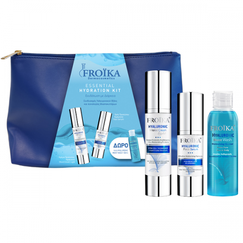 FROIKA PROMO HYALURONIC MOIST CREAM LIGHT 50ml & FACE SERUM 30ml & ΔΩΡΟ MOIST WASH 100ml