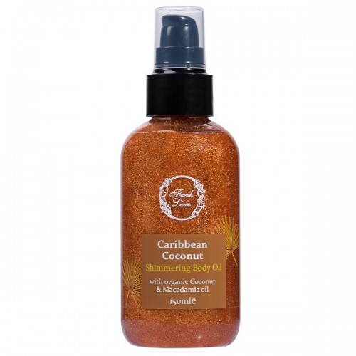 FRESH LINE CARIBBEAN COCONUT SHIMMERING BODY OIL 150ml