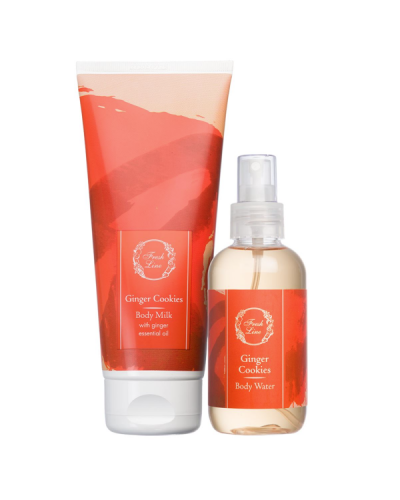 FRESH LINE PROMO GINGER COOKIES BODY MILK 200ml & BODY WATER 150ml