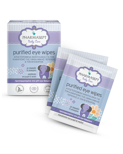 PHARMASEPT BABY CARE PURIFIED EYE WIPES 10τμχ