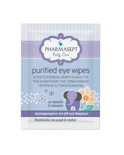 PHARMASEPT BABY CARE PURIFIED EYE WIPES 10τμχ