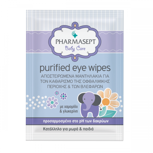 PHARMASEPT BABY CARE PURIFIED EYE WIPES 10τμχ