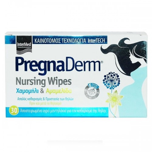 INTERMED PREGNADERM NURSING WIPES 30τμχ