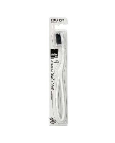 INTERMED PROFESSIONAL ERGONOMIC TOOTHBRUSH EXTRA SOFT - WHITE 1τμχ