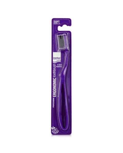 INTERMED PROFESSIONAL ERGONOMIC TOOTHBRUSH  MEDIUM - PURPLE 1τμχ