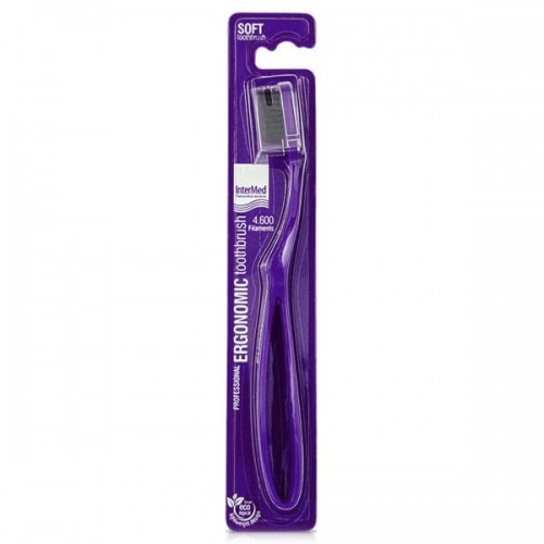 INTERMED PROFESSIONAL ERGONOMIC TOOTHBRUSH  MEDIUM - PURPLE 1τμχ