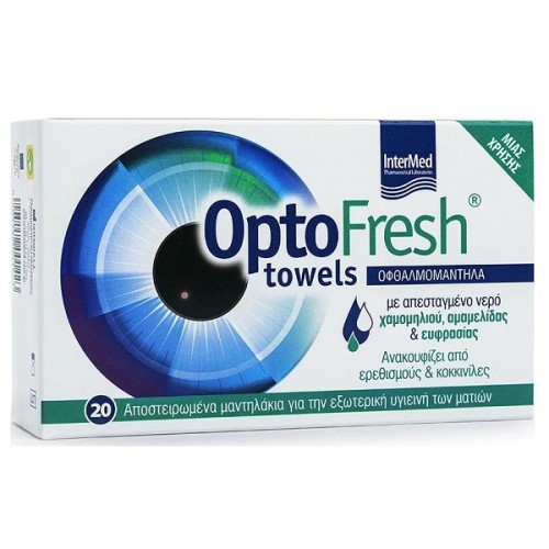 INTERMED OPTOFRESH TOWELS 20τμχ