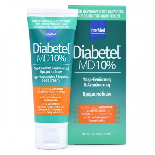 INTERMED DIABETEL MD 10% FOOT CREAM 75ml