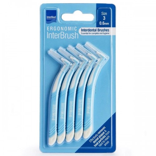 INTERMED ERGONOMIC INTERBRUSH ΜΕΣΟΔΟΝΤΙΑ Size 3 - 0.6mm 5τμχ