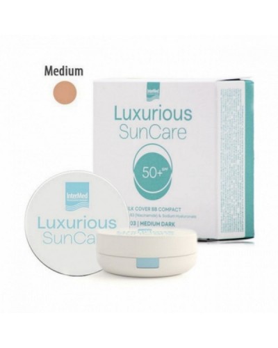 INTERMED LUXURIOUS SUN CARE SILK COVER BB COMPACT SPF50+ 12g MEDIUM