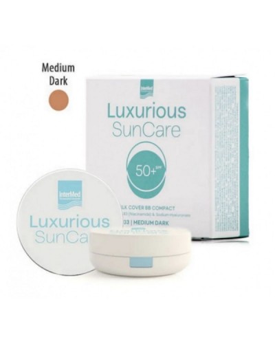 INTERMED LUXURIOUS SUN CARE SILK COVER BB COMPACT SPF50+ 12g MEDIUM DARK