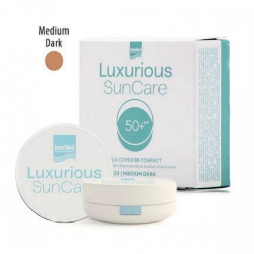 INTERMED LUXURIOUS SUN CARE SILK COVER BB COMPACT SPF50+ 12g MEDIUM DARK