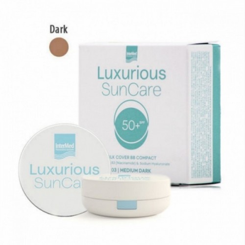 INTERMED LUXURIOUS SUN CARE SILK COVER BB COMPACT SPF50+ 12g DARK