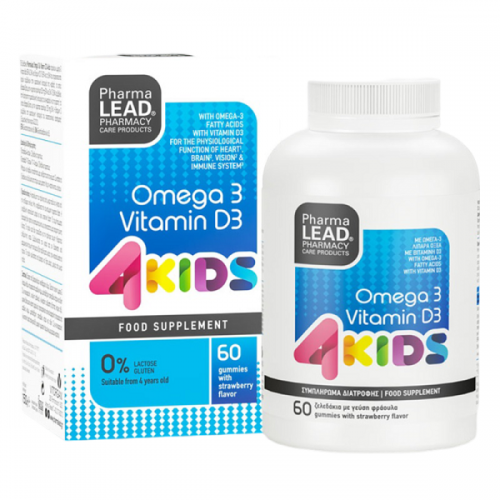 PHARMALEAD KIDS OMEGA 3 & VITAMIN D3 4KIDS 60 gummies