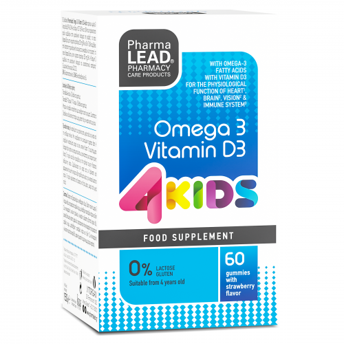 PHARMALEAD KIDS OMEGA 3 & VITAMIN D3 4KIDS 60 gummies