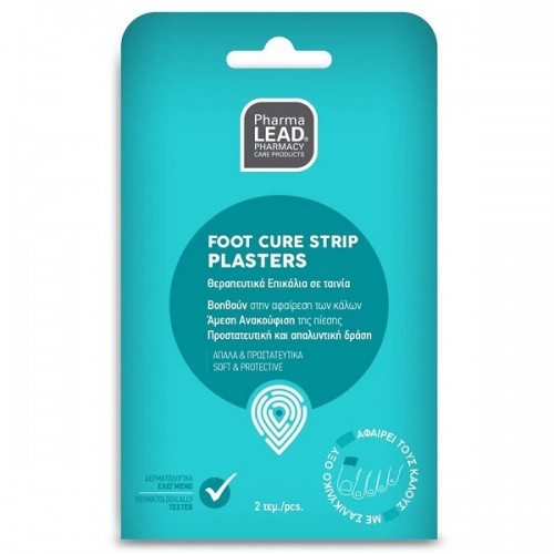 PHARMALEAD FOOT CURE STRIP PLASTERS ΘΕΡΑΠΕΥΤΙΚΑ ΕΠΙΘΕΜΑΤΑ ΚΑΛΩΝ ΣΕ ΤΑΙΝΙΑ 2τμχ