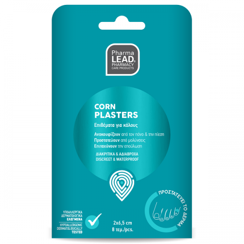 PHARMALEAD CORN PLASTERS ΥΔΡΟΚΟΛΛΟΕΙΔΗ ΕΠΙΘΕΜΑΤΑ ΓΙΑ ΚΑΛΟΥΣ 2x6,5cm 8τμχ