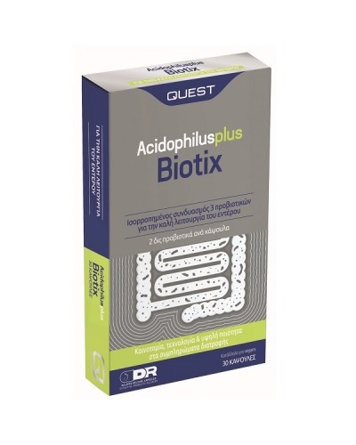 QUEST ACIDOPHILUS PLUS BIOTIX 30caps