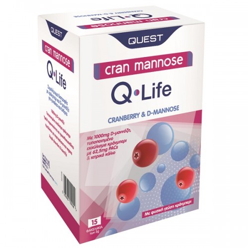 QUEST CRAN MANNOSE Q-LIFE 15 sachets