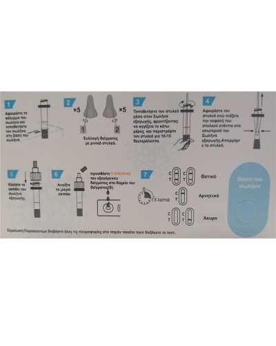 ALL TEST RAPID TEST SARS-COV-2 TΕΣΤ ΑΝΙΧΝΕΥΣΗΣ ΑΝΤΙΓΟΝΩΝ SARS-COV-2 1τμχ