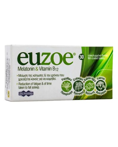 UNI-PHARMA EUZOE MELATONIN & VITAMIN B12 30tabs