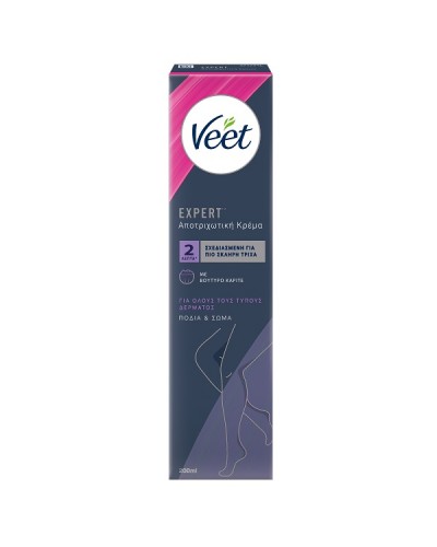 VEET EXPERT ΑΠΟΤΡΙΧΩΤΙΚΗ ΚΡΕΜΑ ΓΙΑ ΟΛΟΥΣ ΤΟΥΣ ΤΥΠΟΥΣ ΔΕΡΜΑΤΟΣ 200ml