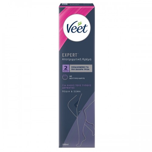 VEET EXPERT ΑΠΟΤΡΙΧΩΤΙΚΗ ΚΡΕΜΑ ΓΙΑ ΟΛΟΥΣ ΤΟΥΣ ΤΥΠΟΥΣ ΔΕΡΜΑΤΟΣ 200ml