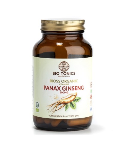 BIO TONICS PANAX GINSENG 200mg 60Veg caps