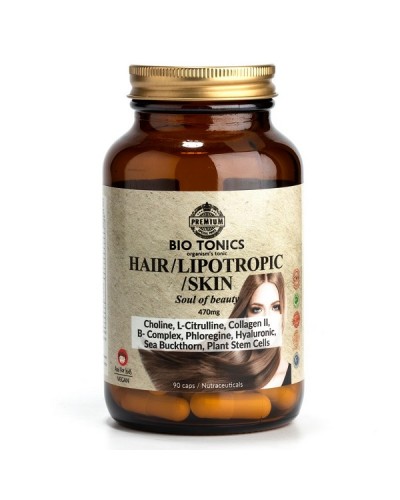 BIO TONICS HAIR LIPOTROPIC SKIN 470mg 90Veg caps