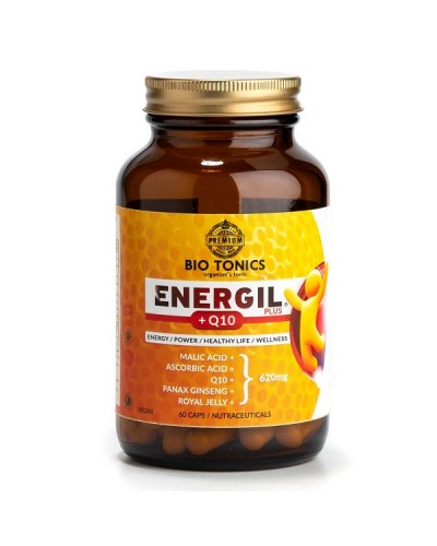 BIO TONICS ENERGIL PLUS + Q10 620mg 60Veg caps