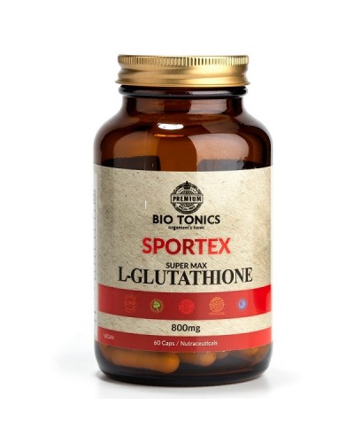 BIO TONICS SPORTEX SUPER MAX L-GLUTATHIONE 800mg 60Veg caps