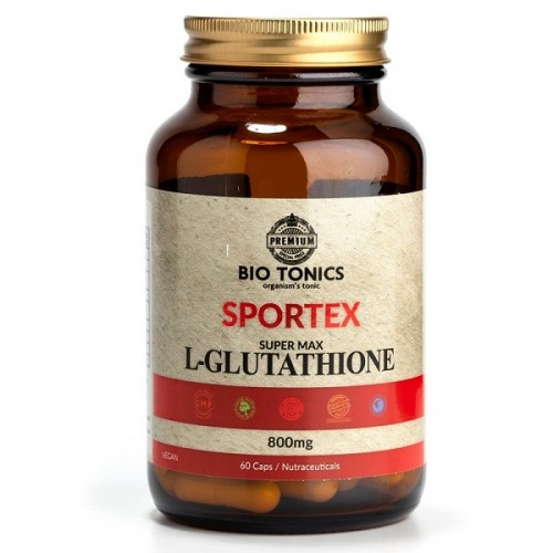 BIO TONICS SPORTEX SUPER MAX L-GLUTATHIONE 800mg 60Veg caps