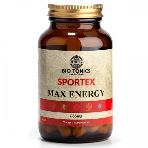 BIO TONICS SPORTEX MAX ENERGY 665mg 60Veg caps