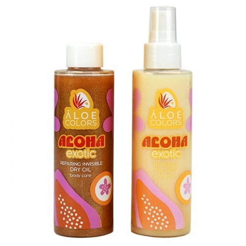 ALOE+COLORS PROMO ALOHA EXOTIC INVISIBLE OIL MIST 150ml & REPAIRING INVISIBLE DRY OIL 150ml