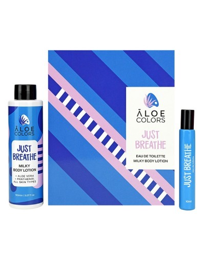 ALOE+COLORS PROMO JUST BREATHE EAU DE TOILETTE 10ml & MILKY BODY LOTION 150ml