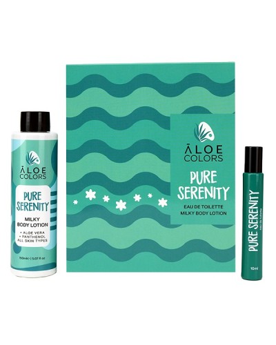 ALOE+COLORS PROMO PURE SERENITY EAU DE TOILETTE 10ml & MILKY BODY LOTION 150ml