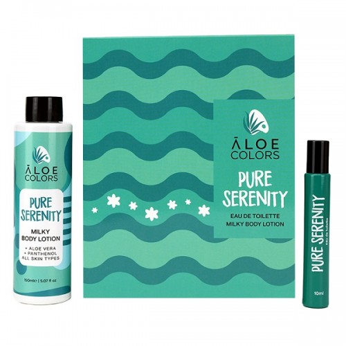 ALOE+COLORS PROMO PURE SERENITY EAU DE TOILETTE 10ml & MILKY BODY LOTION 150ml