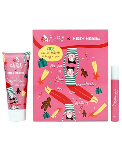 ALOE+COLORS PROMO MISSY MERIDA SUGARLICIOUS KIDS EAU DE TOILETTE 10ml & BODY LOTION 100ml