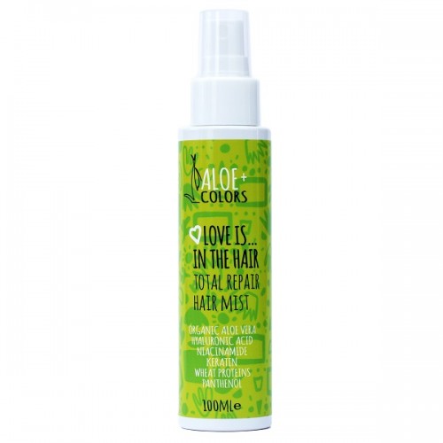 ALOE+COLORS TOTAL REPAIR HAIR MIST LOVE IS IN THE HAIR 100ml