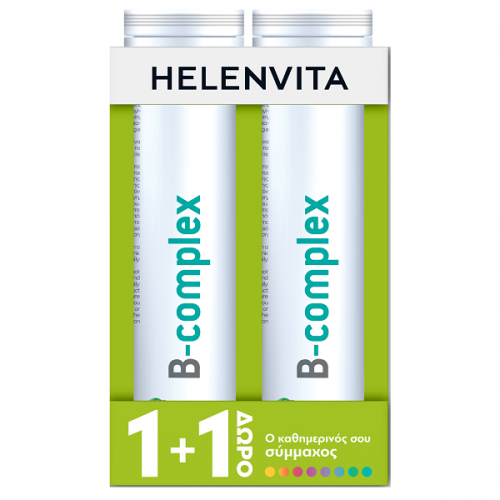 HELENVITA PROMO VITAMIN B-COMPLEX 2 x 20 αναβράζοντα δισκία (1+1 ΔΩΡΟ)