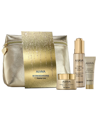 AHAVA PROMO OSMOTER LOVE CRYSTAL OSMOTER X6 SERUM 30ml & SKIN-RESPONSIVE EYE NIGHT CREAM 15ml & SMOOTHING LOTION 15ml