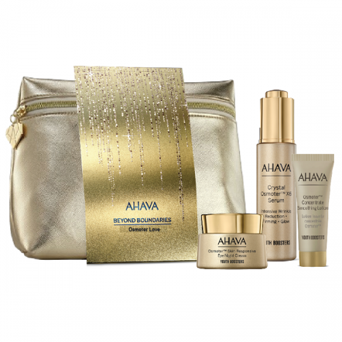 AHAVA PROMO OSMOTER LOVE CRYSTAL OSMOTER X6 SERUM 30ml & SKIN-RESPONSIVE EYE NIGHT CREAM 15ml & SMOOTHING LOTION 15ml 