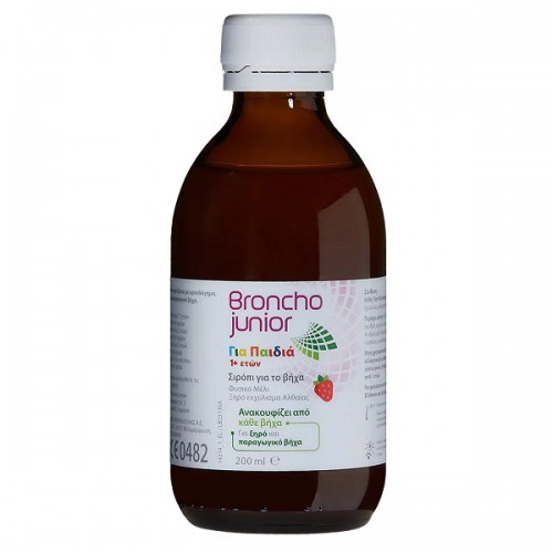 BRONCHO JUNIOR ΣΙΡΟΠΙ ΓΙΑ ΤΟ ΒΗΧΑ ΓΙΑ ΠΑΙΔΙΑ 1+ ΕΤΩΝ 200ml